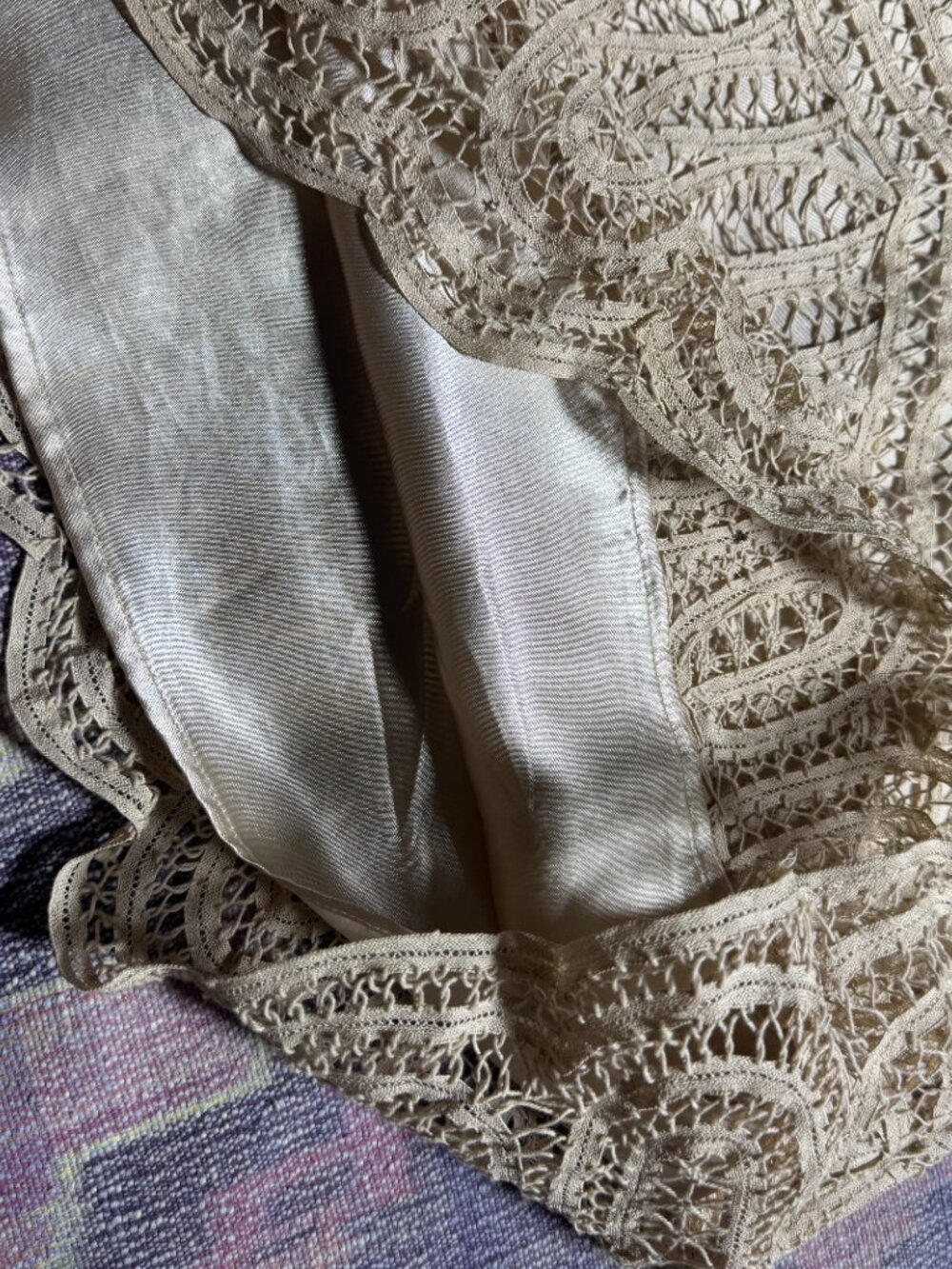 Willi Smith Women's 2-Piece Linen Blend Lace Tank Top and Skirt Set Size 10 - Picture 12 of 16
